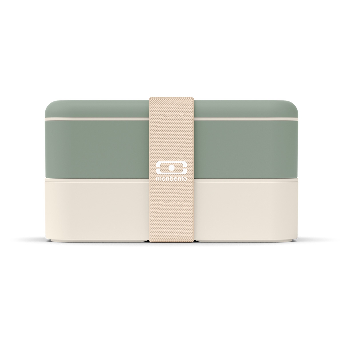 Monbento Original Natural Green – pudełko na lunch z gumką