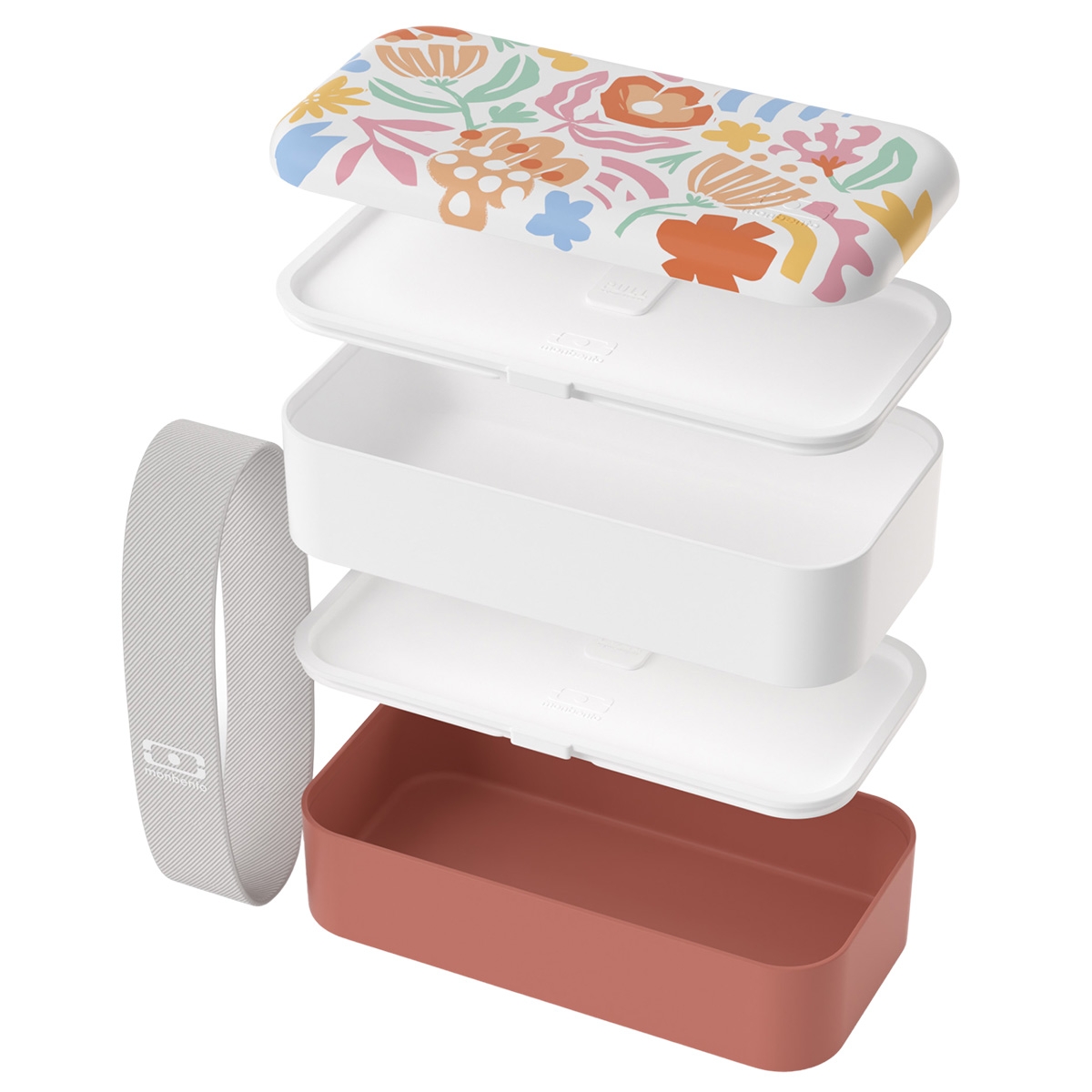 Wnętrze lunchboxa Monbento Original Paper Cut 1L