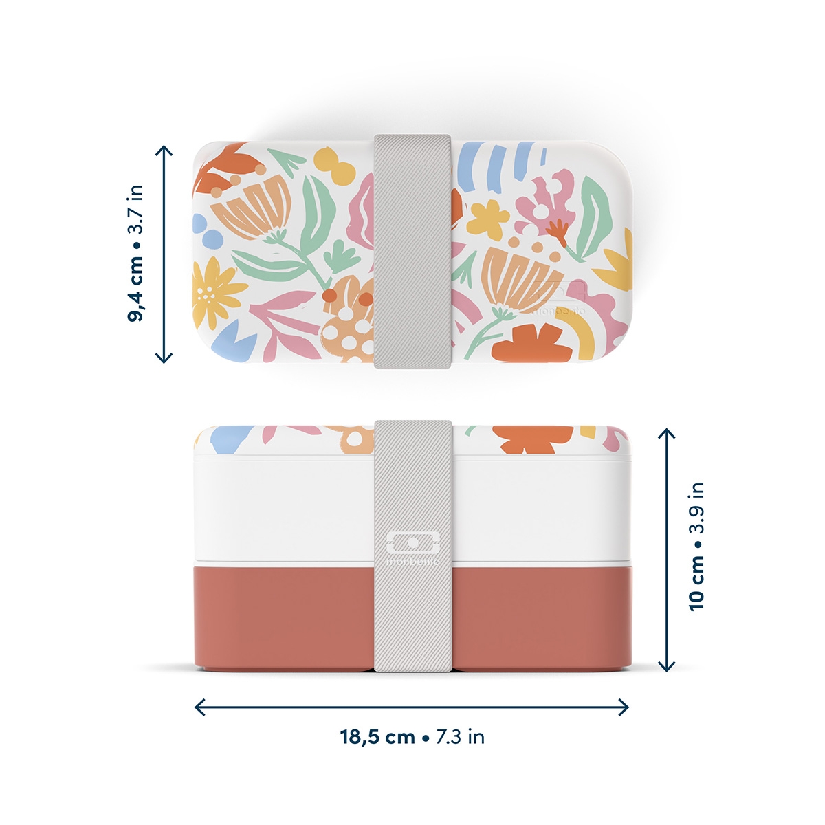 Lunchbox Monbento Original Paper Cut 1L wymiary