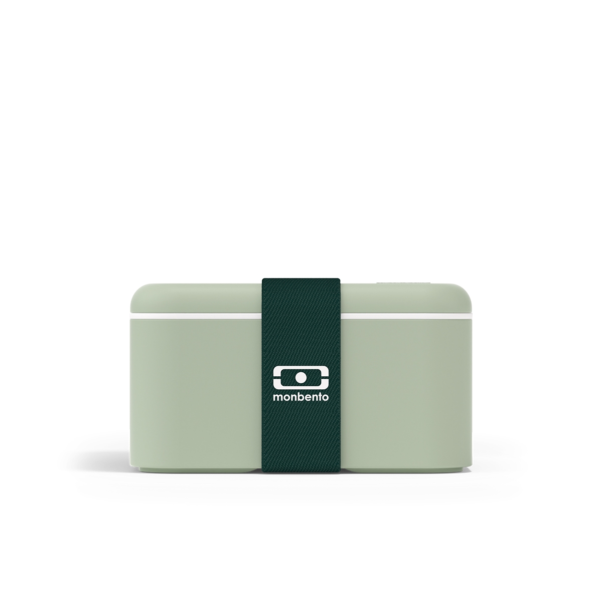 Monbento Original Square 1,7 L Natural Green – lunchbox jedna komora