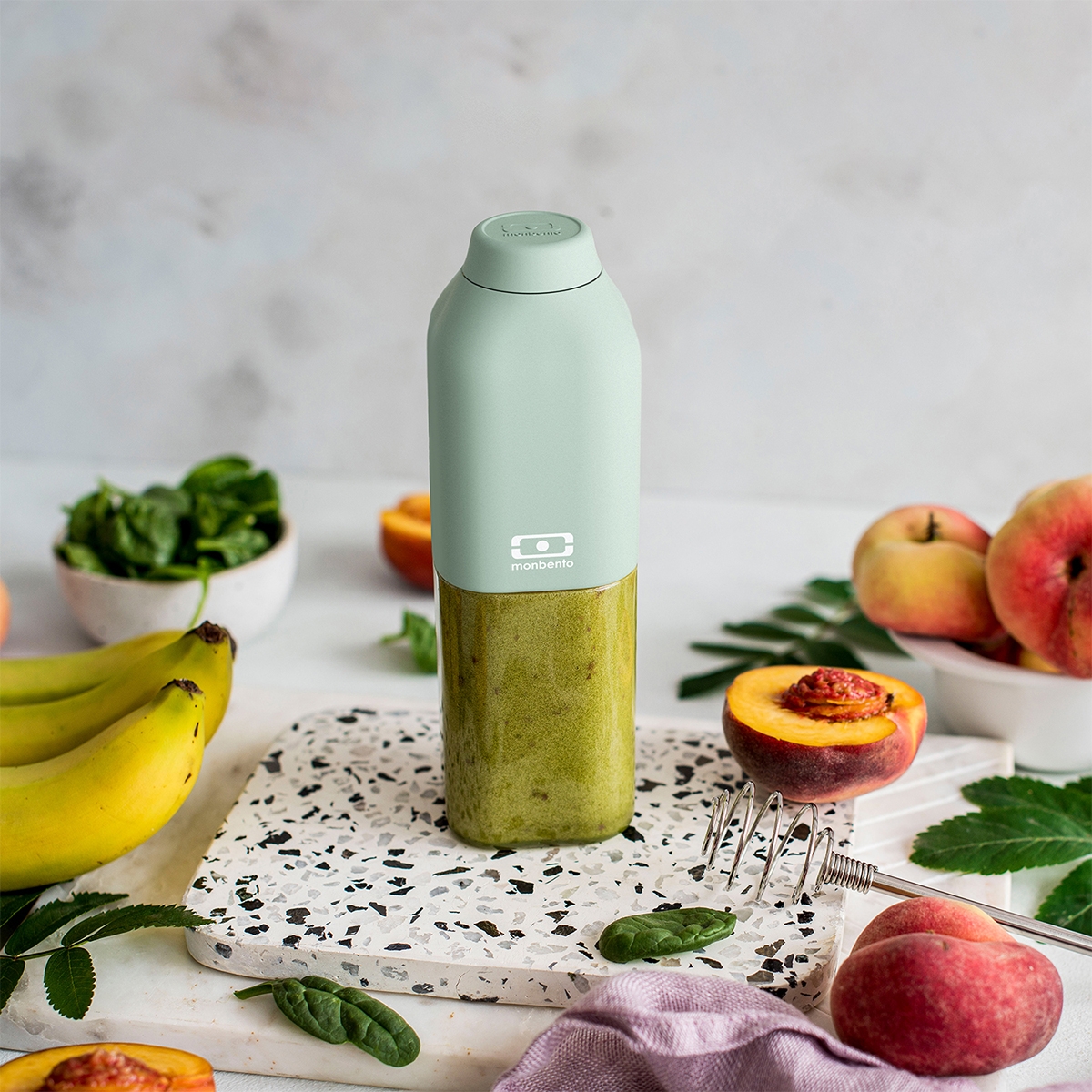Monbento Positive butelka na wodę 0,5L Green Natural