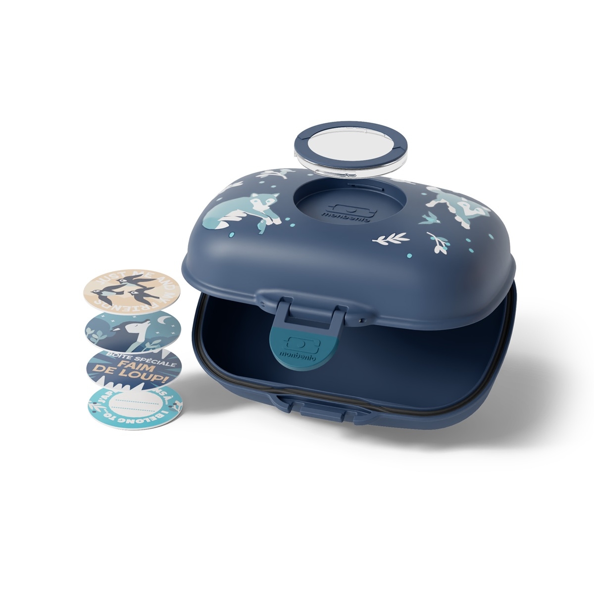 Monbento MB Gram niebieski lunchbox wymienne tokeny