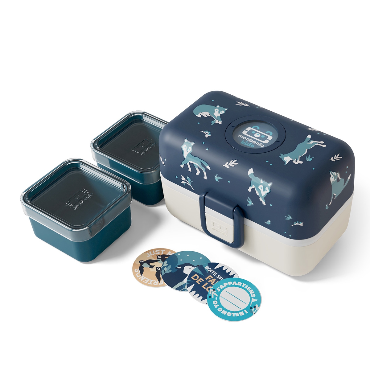 Monbento MB Tresor Blue Wolf – pudełko na śniadanie dla dzieci
