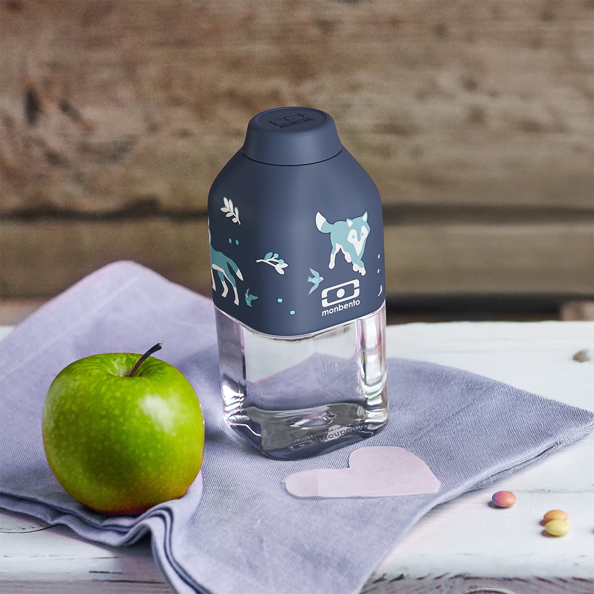 Bidon Monbento 330 ml Wolf – szczelna butelka wielorazowa