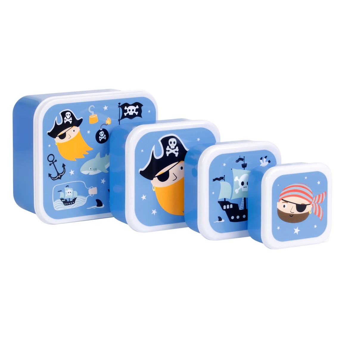 Lunchbox dla dzieci PIRATES - 4 sztuki