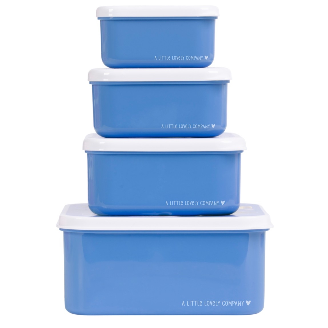 Zestaw 4 pudełek śniadaniowych w różnych rozmiarach