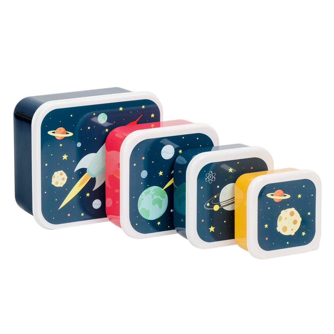 Lunchbox do szkoły z motywem kosmosu