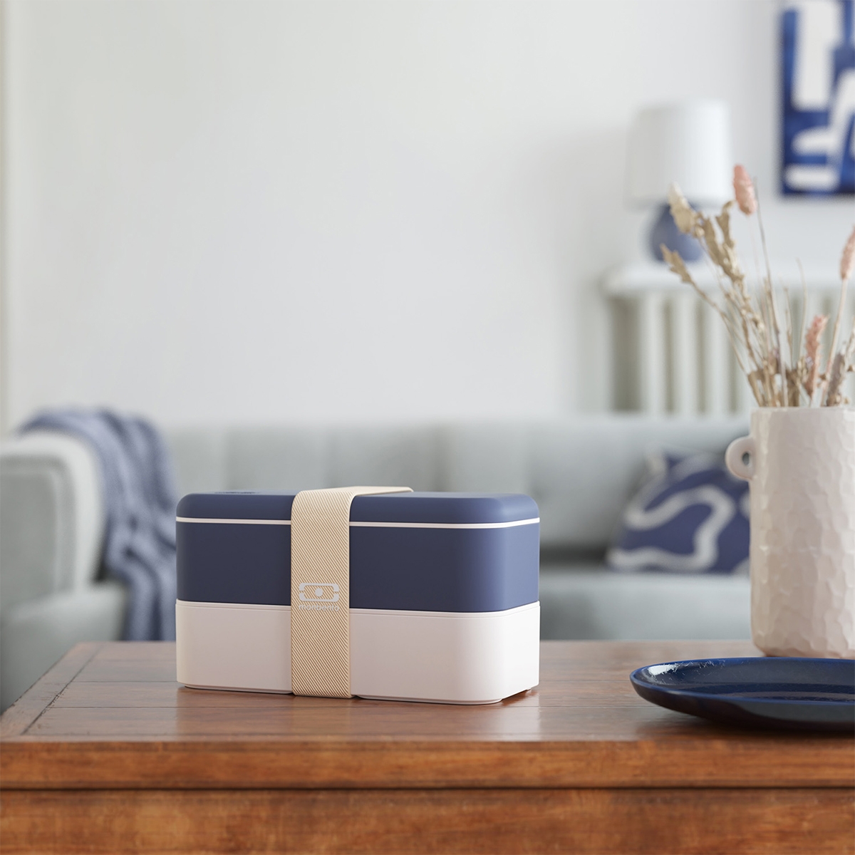 Monbento Original Blue Natural – pojemnik na drugie śniadanie lub obiad do pracy