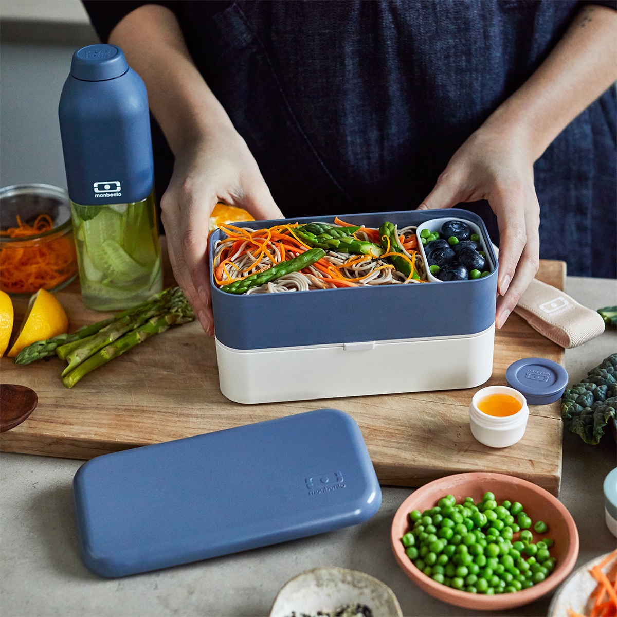 Bento box lunchbox Monbento – dwa poziomy po 500 ml z uszczelkami