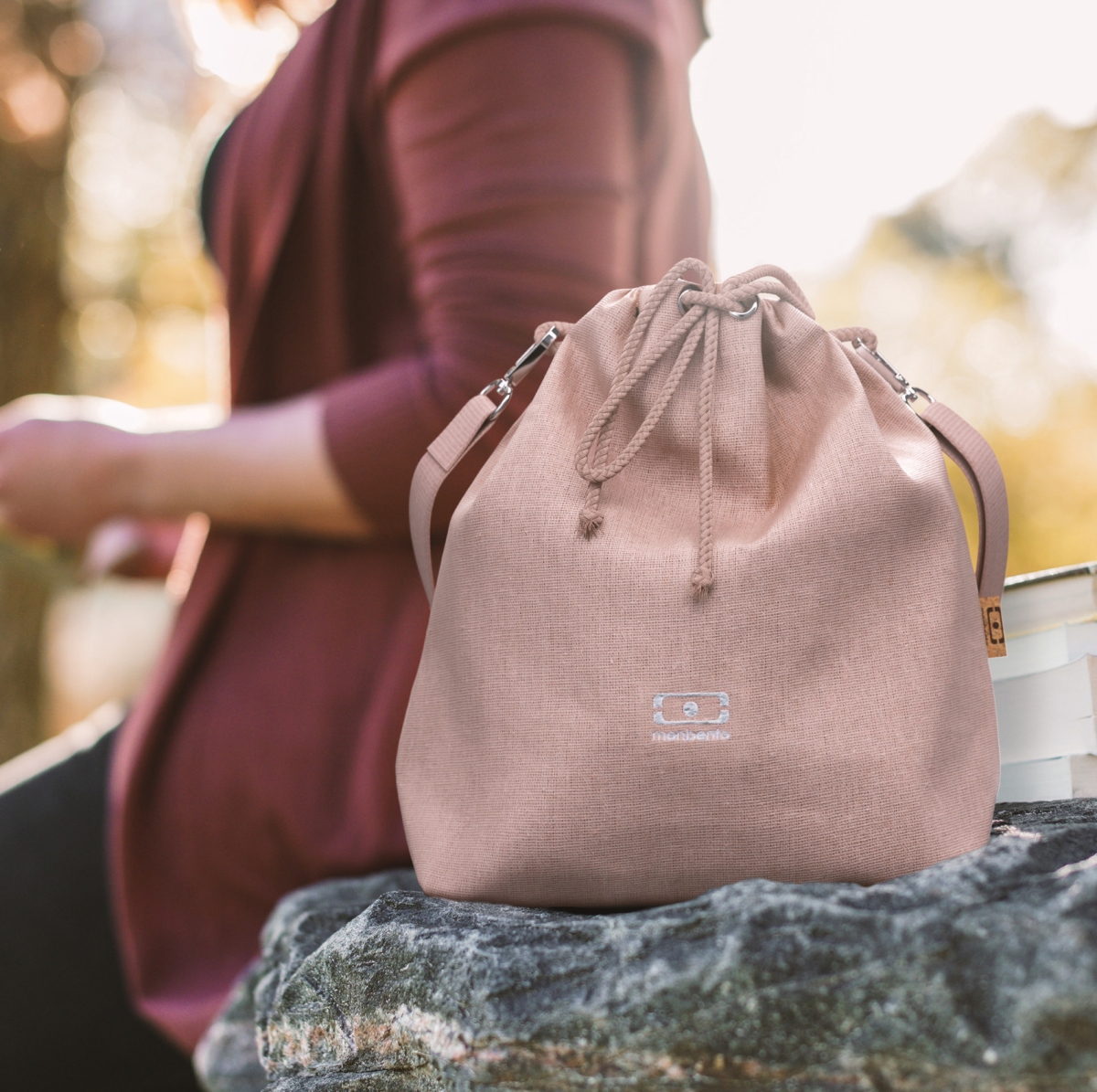 Monbento Fresh Rosa Moka – torba na jedzenie do pracy