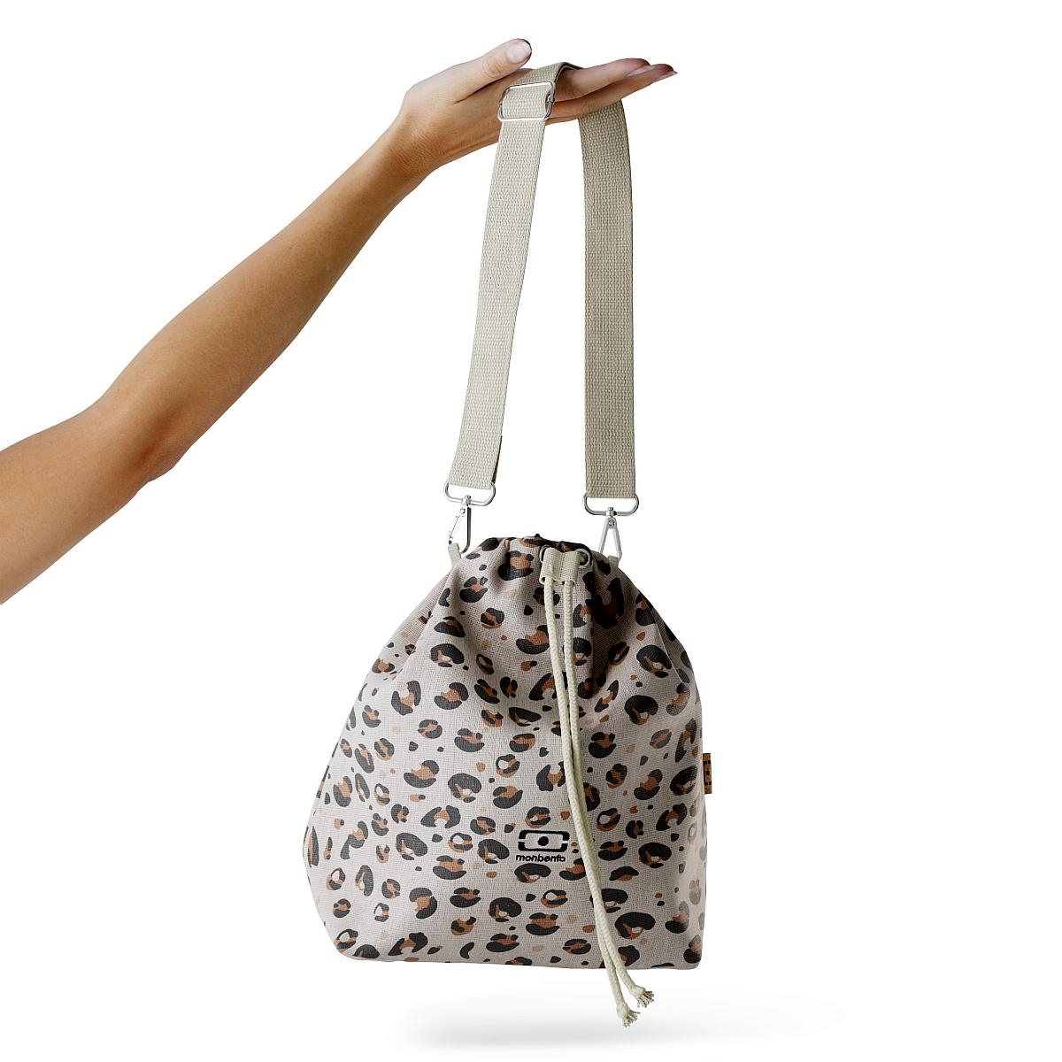 Torba termiczna Monbento Fresh Leopard – worek na lunch z izolacją