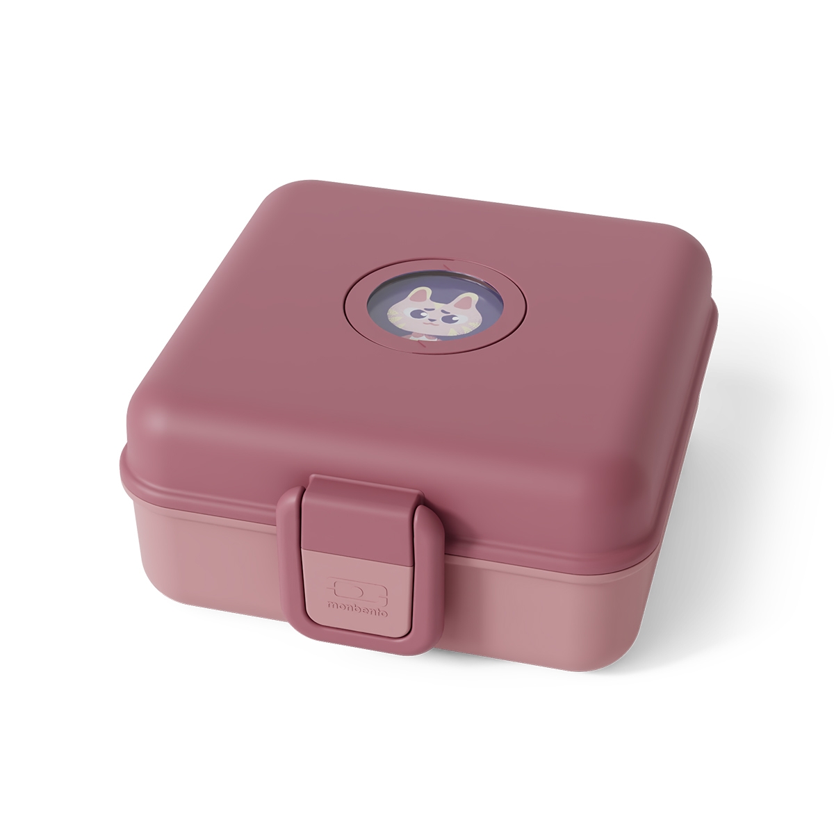 Monbento Snacky lunchbox dla dzieci 0,85L | Pink Blush – różowe pudełko na przekąski