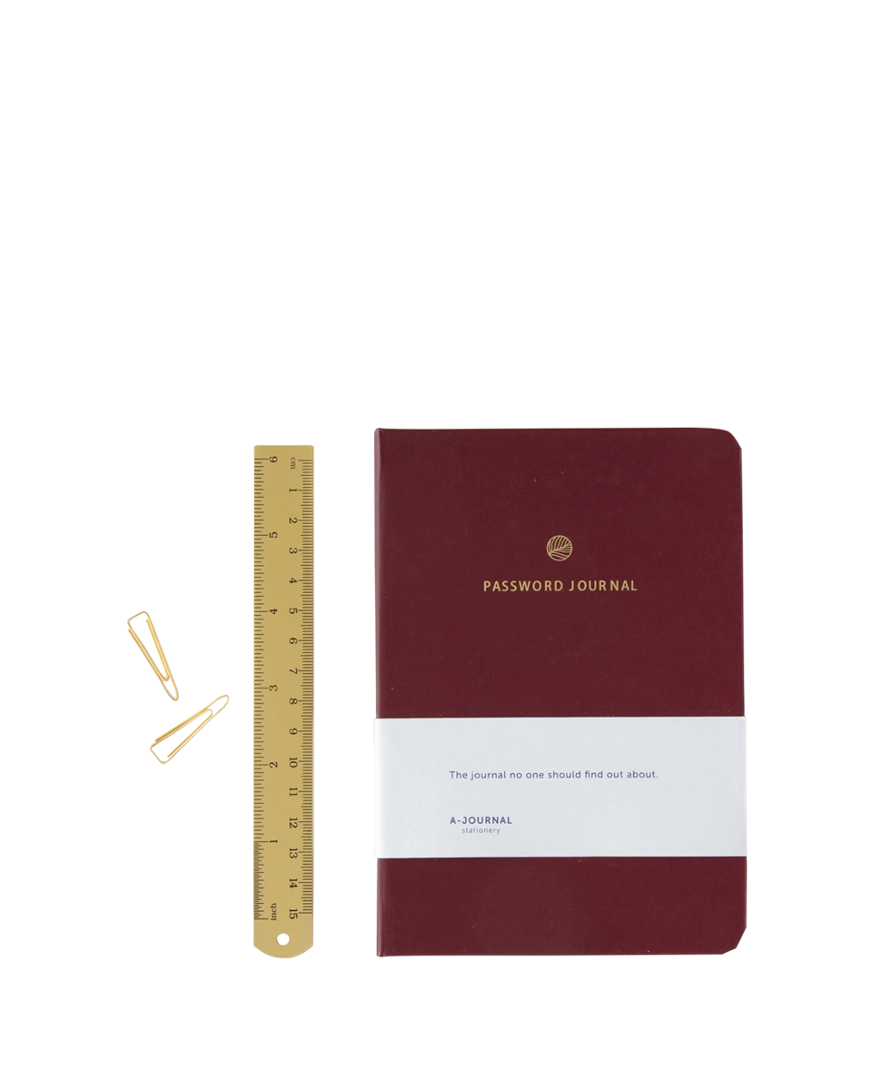 notatnik na hasła A-Journal Password Journal – wielkość