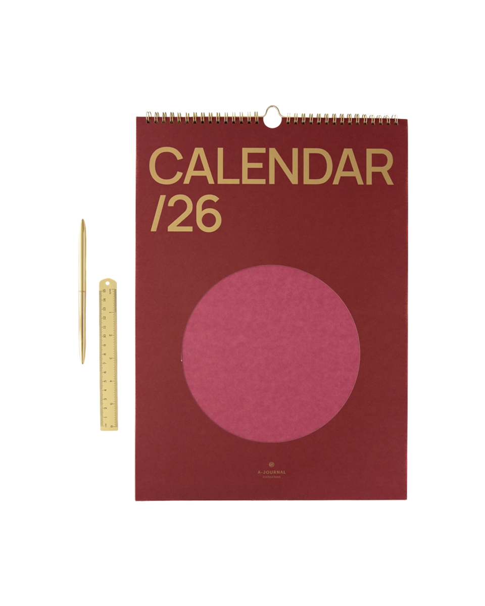 kalendarz A-Journal 2026 – spiralna oprawa i haczyk,