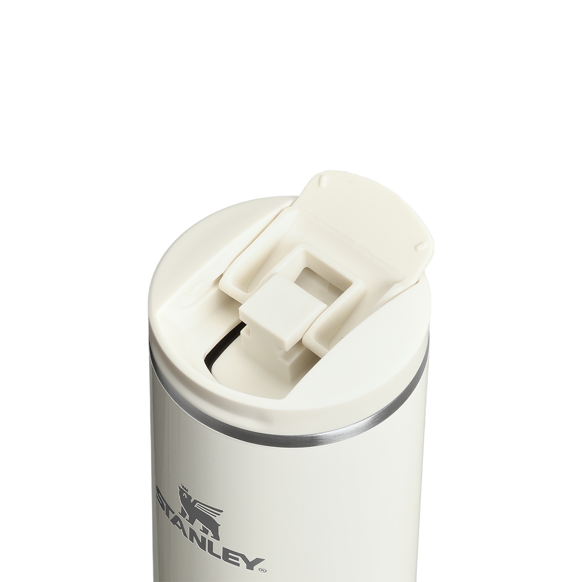 Pokrywka Flip Top Stanley AeroLight Transit 0,47 l Cream Gloss ujęcie z góry