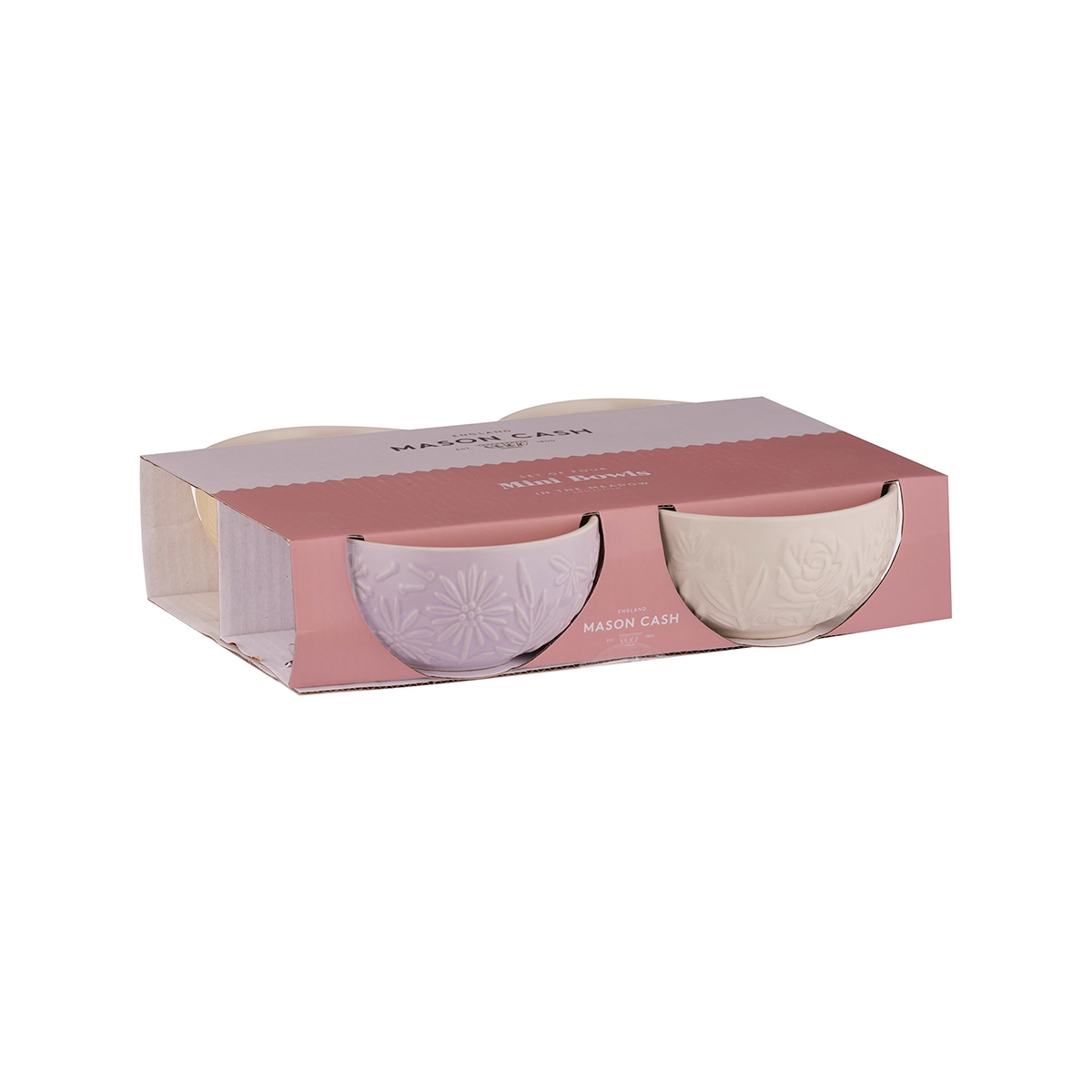 Miseczki ceramiczne 4 x 175 ml  Mason Cash IN THE MEADOW to elegancki komplet czterech miseczek, idealny na upominek dla miłośników gotowania, wypieków i stylowych dodatków do kuchni
