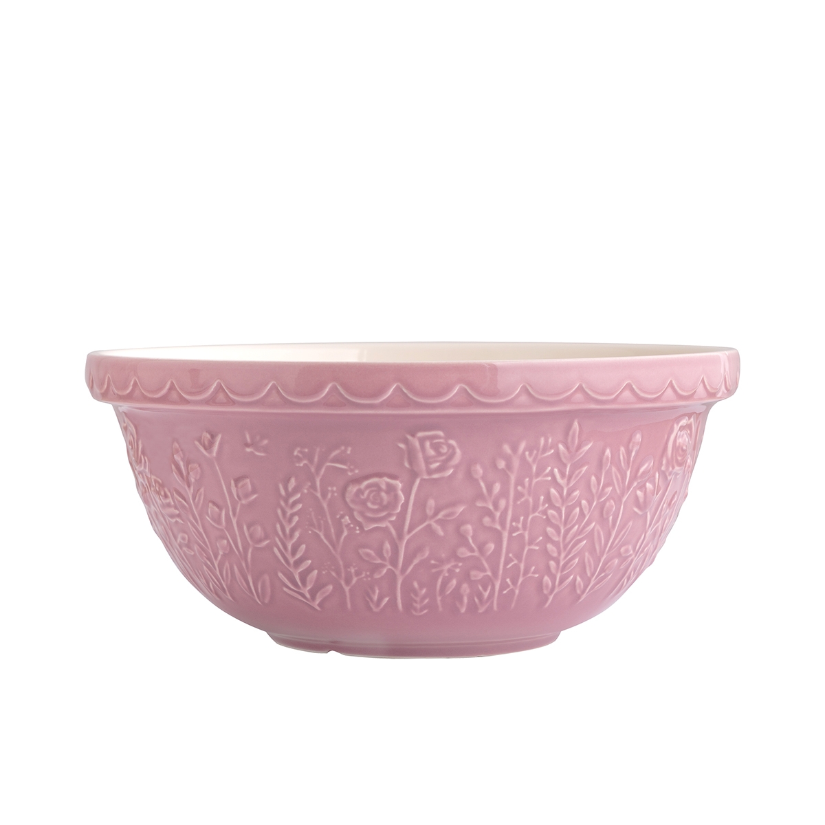 Miska do ciasta Mason Cash In The Meadow Rose Pink 4 l, kamionka, widok z boku, 2002.178