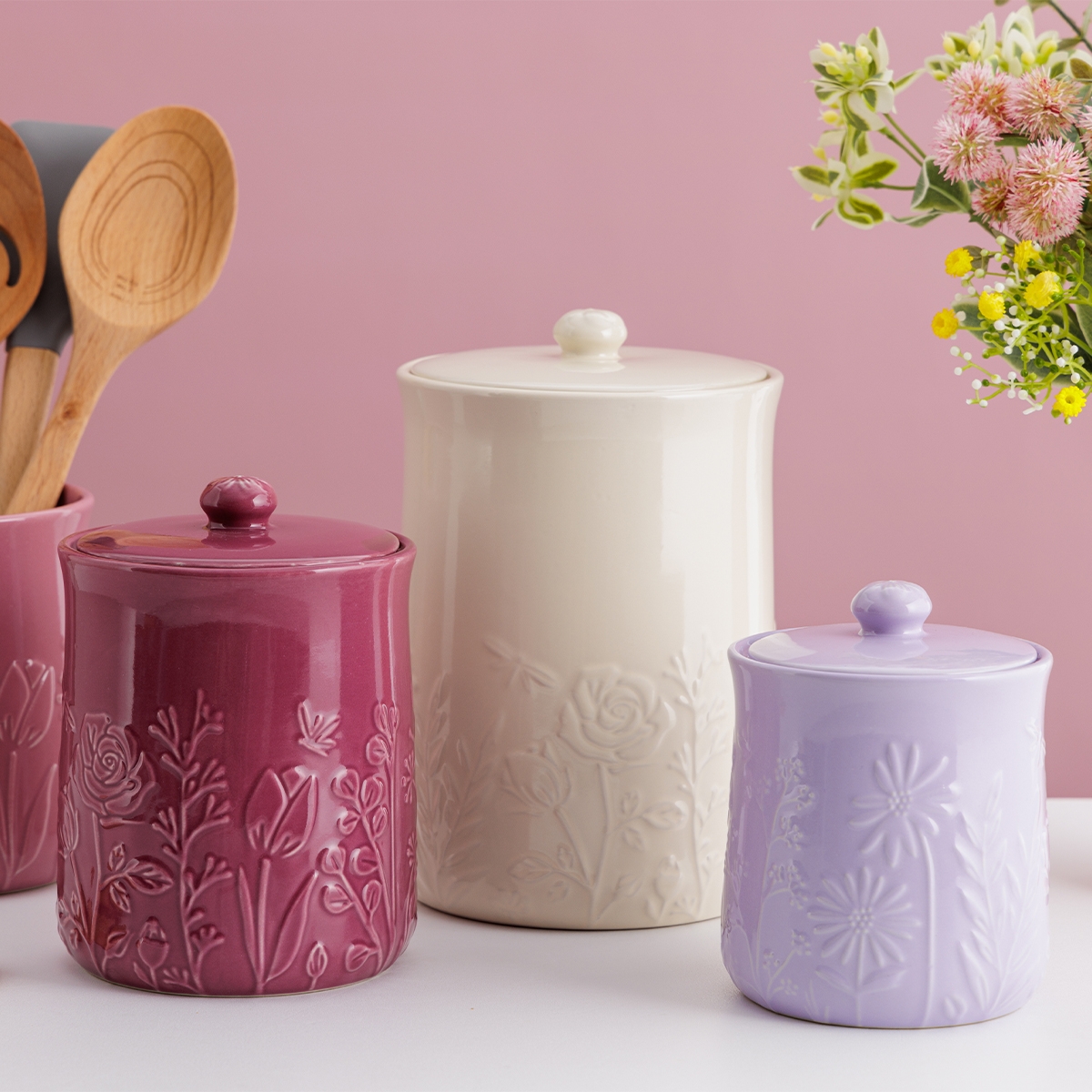Pojemnik ceramiczny Mason Cash z pokrywką – idealny do przechowywania herbaty, kawy, herbaty, cukru, ryżu  i innych produktów sypkich
