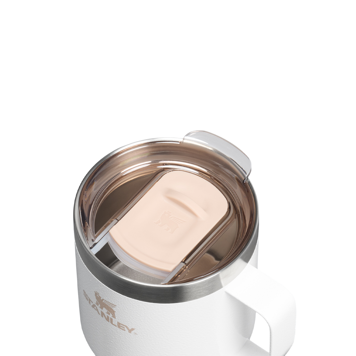 Pokrywka wykonana z wytrzymałego Tritanu z wyprofilowanym otworem do picia