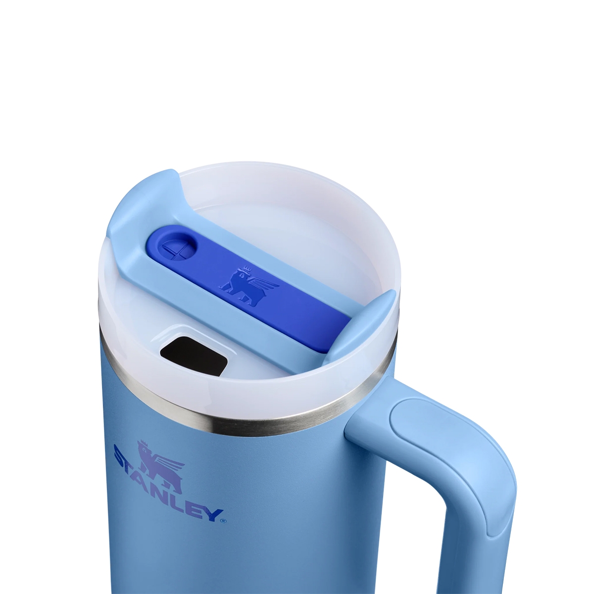 pokrywka FlowState™, która umożliwia picie przez słomkę bezpośrednio z otworu lub zamknięcie kubka w celu bezpiecznego transportu