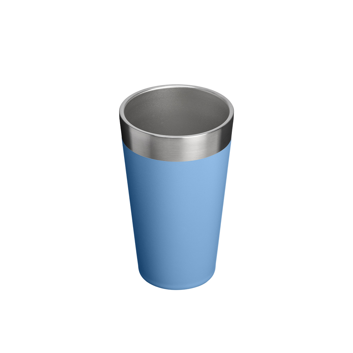 Kubek termiczny Stanley Stacking Tumbler 0.47L Blue Sky ze stali nierdzewnej. Podwójna izolacja próżniowa utrzymuje temperaturę napojów