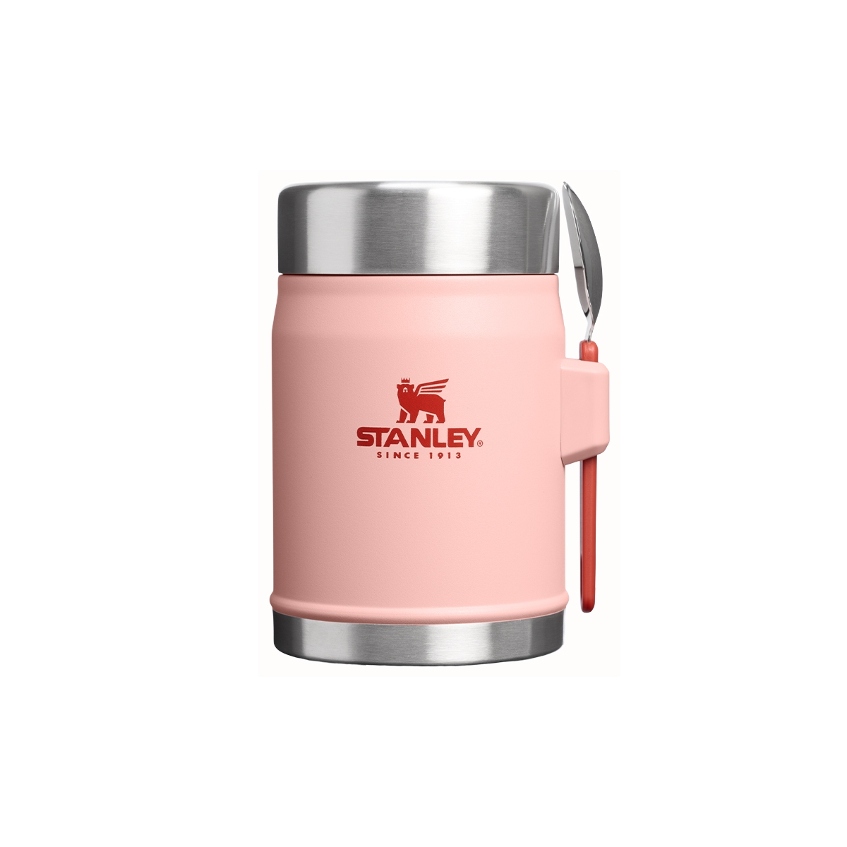 Stanley termos obiadowy ze sztućcem Classic Legendary 0.4L Peach Rose - 10-11353-0111
