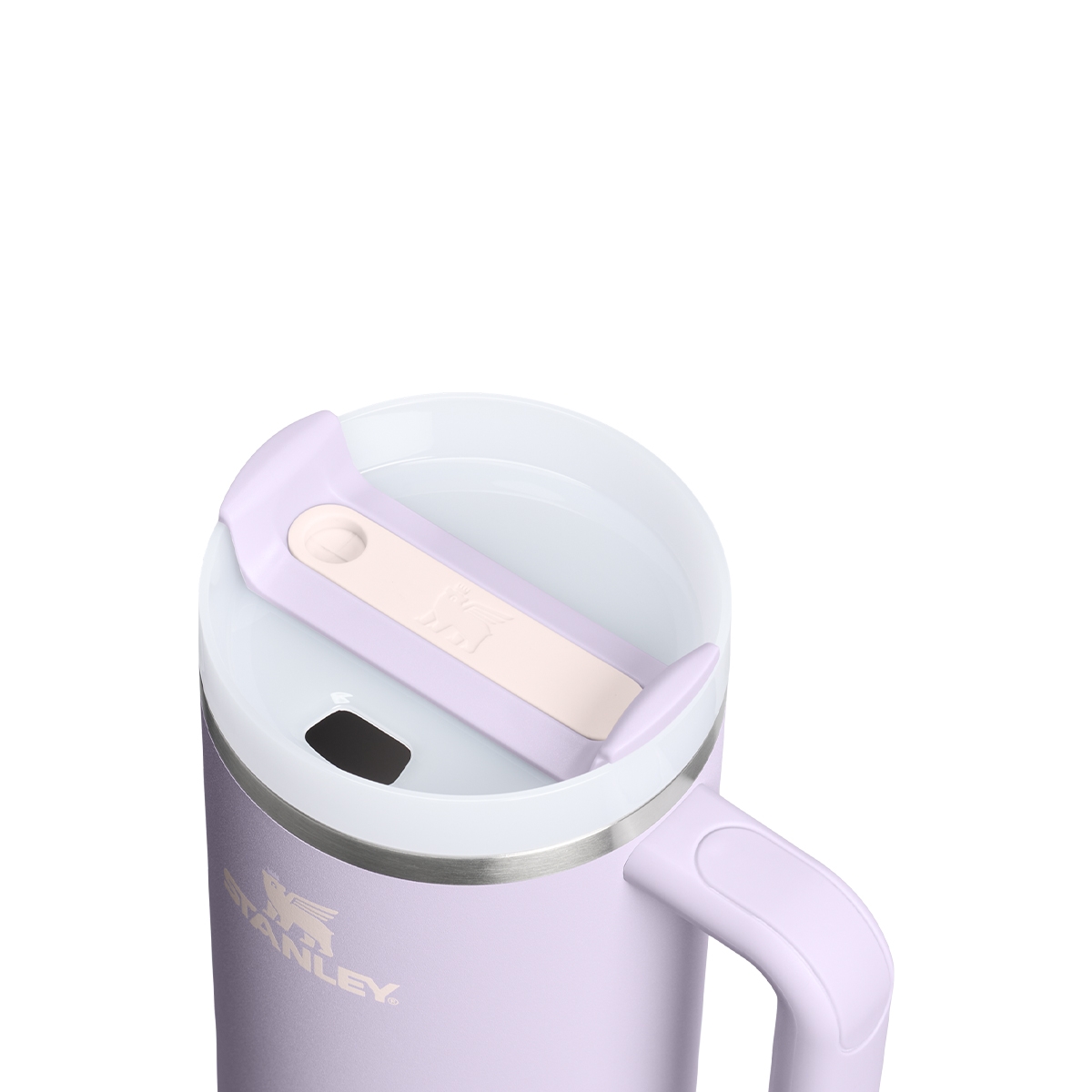 Stanley Quencher Purple Dust – pokrywka FlowState (zbliżenie)