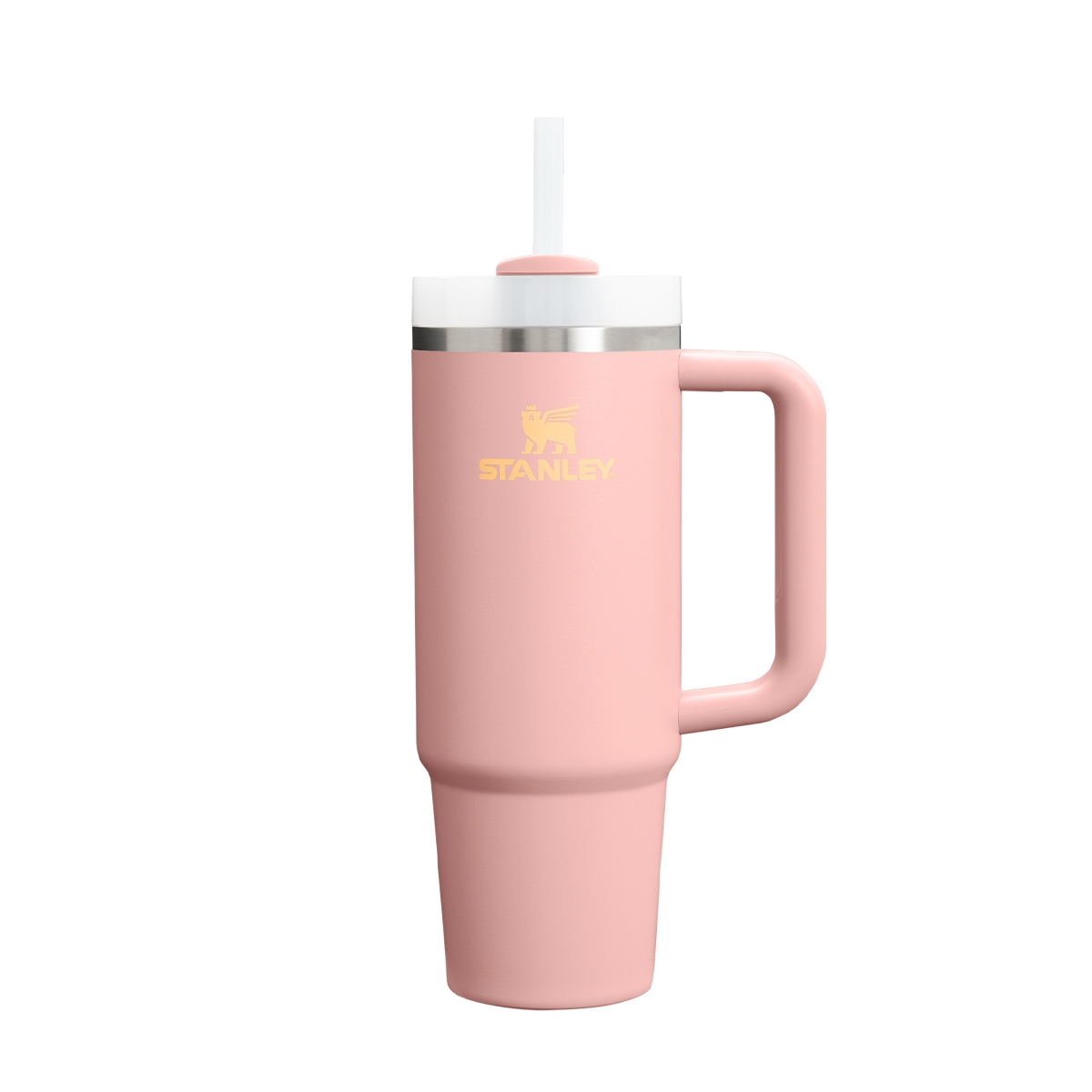 Stanley Quencher® H2.O FlowState™ 0.89 L Peach Rose – kultowy kubek termiczny z uchwytem i słomką