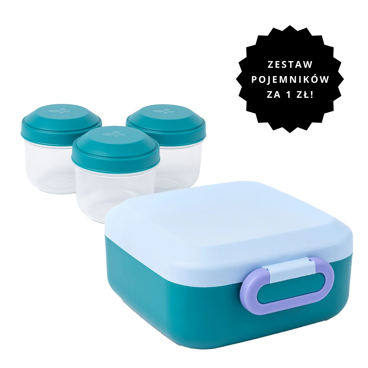 Lunchbox Rikko + pojemniki na przekąski za 1 zł