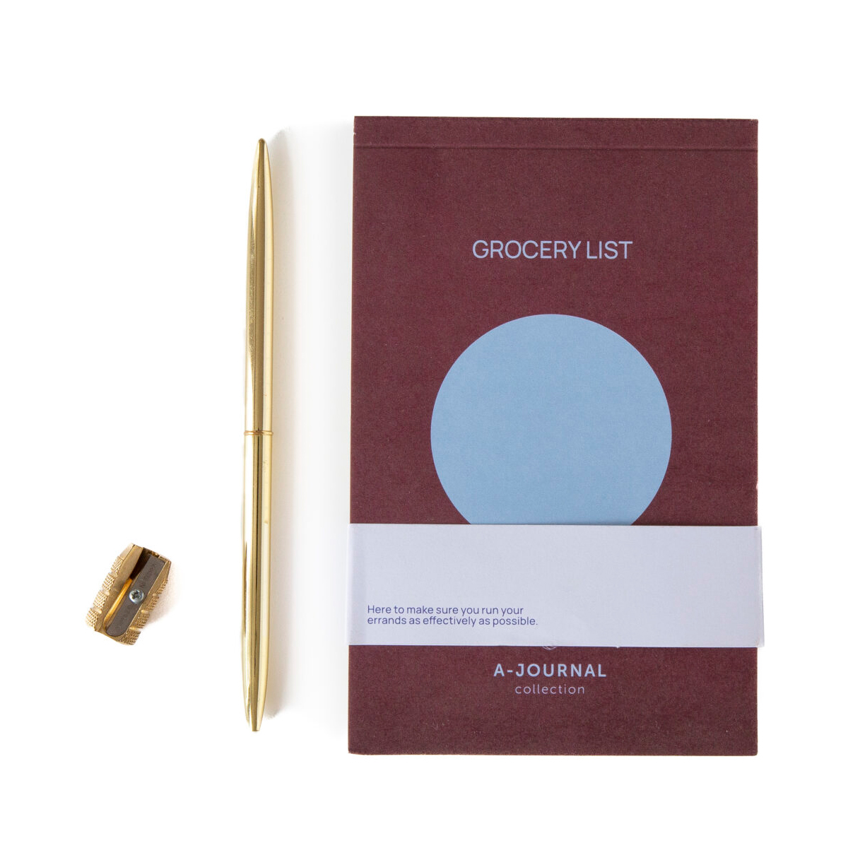 Notatnik lista zakupów A-Journal okładka produktu i jej wymiary MYJ.91135