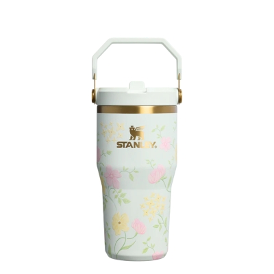 Kubek termiczny z ustnikiem Flip Straw 0.59L Spring Blossom | Stanley 
