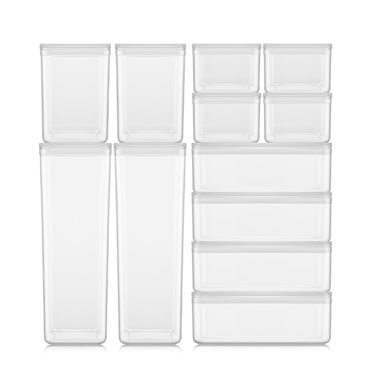 Bodum pojemniki kuchenne Canteen 12 szt. przezr pokrywki