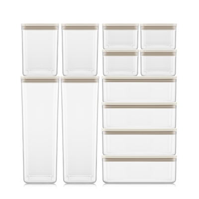 Bodum pojemniki kuchenne Canteen 12 szt. białe pokrywki