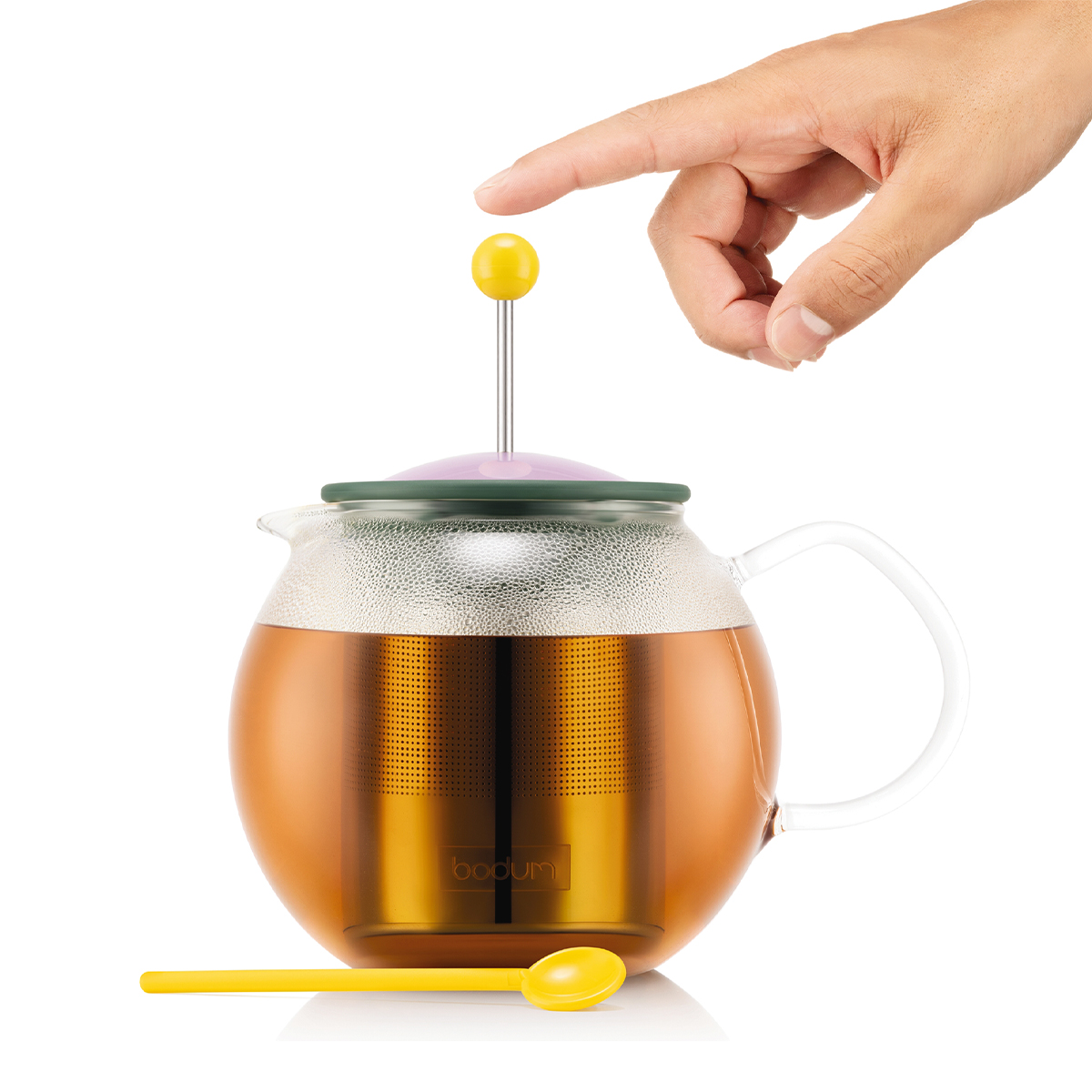 Dzbanek do herbaty Bodum MoMA Assam 1 L zielony - zaparzanie herbaty