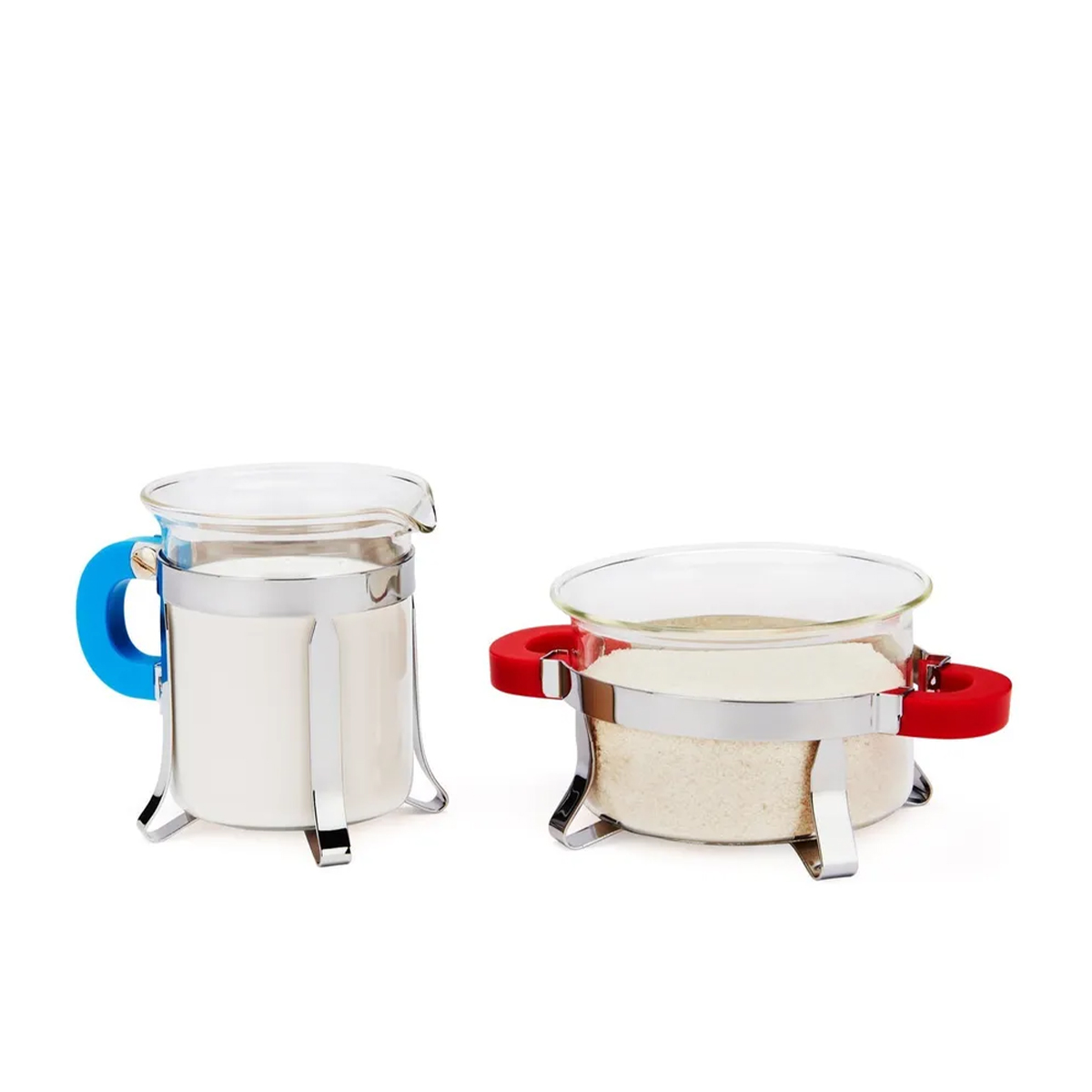 Cukiernica i mlecznik Bodum MoMA Chambord czerwono-niebieski