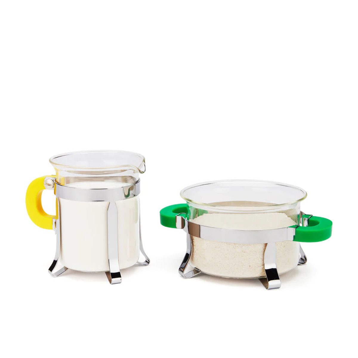 Bodum cukiernica i mlecznik w zestawieMoMA Chambord green & yellow