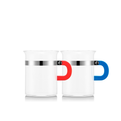 Bodum szklanki 2 szt. MoMA Chambord 0.3L czerwono-granatowy