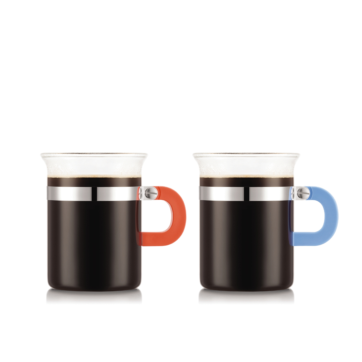 Bodum szklanki w zestawie 2 szt. MoMA Chambord 0.3 l red & blue 4942-504-22-MOMA