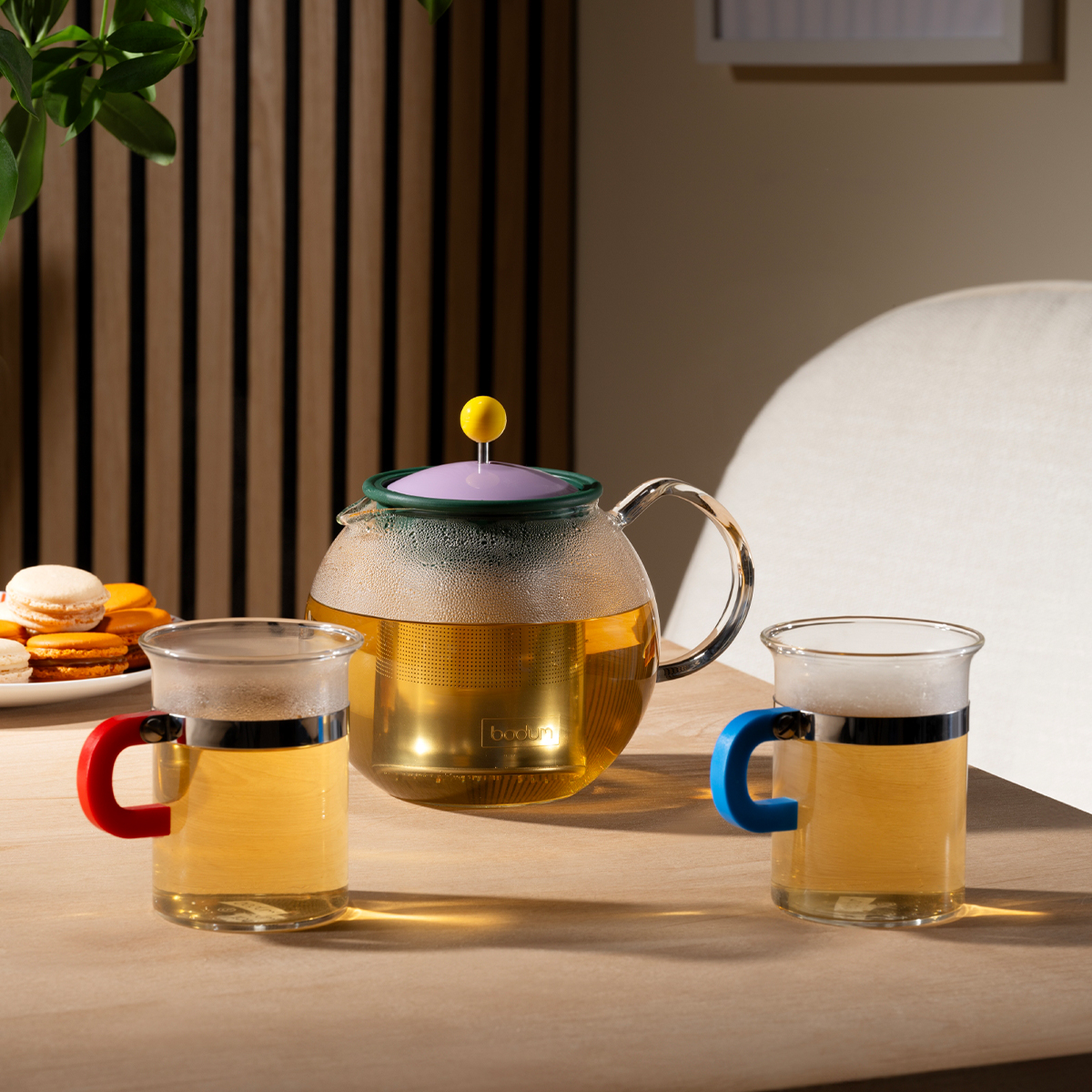 Szklanki z kolorowymi uchwytami Bodum Chambord z kolekcji MoMA Design Store 0,3 L