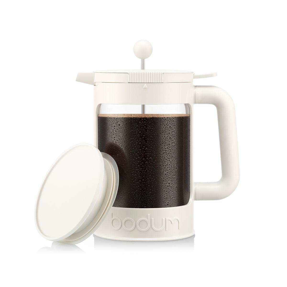 Duży zaparzacz tłokowy do kawy Cold Brew 1,5 L  Biały K11683-913