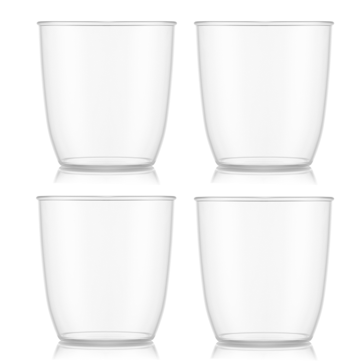 Bodum szklanki do drinków 4 szt. Kvadrant 0.35 l Transparent