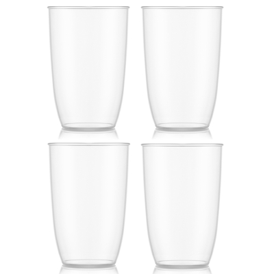Bodum szklanki do piwa 4 szt. Kvadrant 0.5 l Transparent