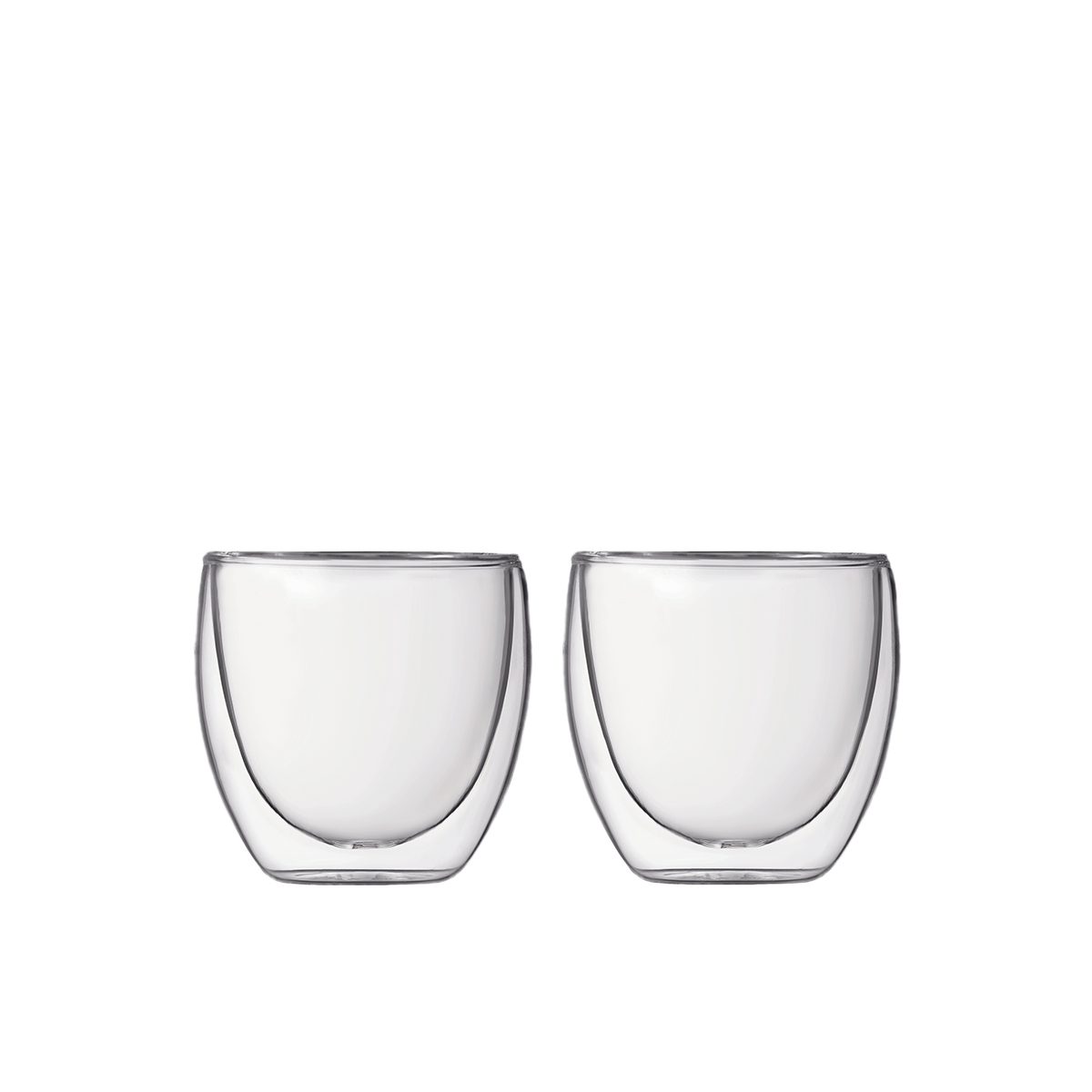 Bodum szklanki z podwójną ścianką 2 szt. Pavina 0.08 l Transparent