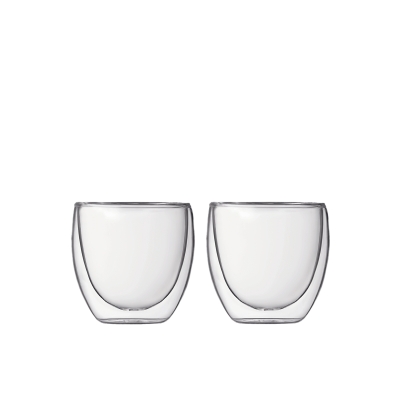 Bodum szklanki z podwójną ścianką 2 szt. Pavina 0.08 l Transparent