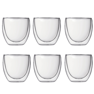 Bodum szklanki z podwójną ścianką 6 szt. Pavina 0.08 l Transparent