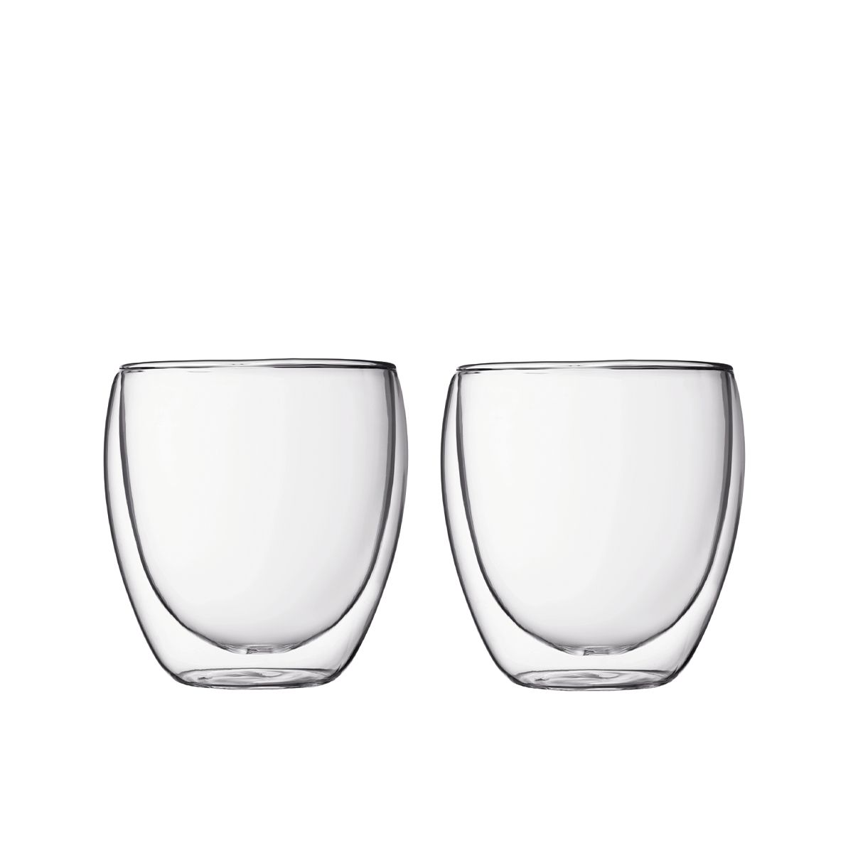 Bodum szklanki z podwójną ścianką 2 szt. Pavina 0.25 l Transparent