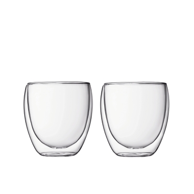 Bodum szklanki z podwójną ścianką 2 szt. Pavina 0.25 l Transparent