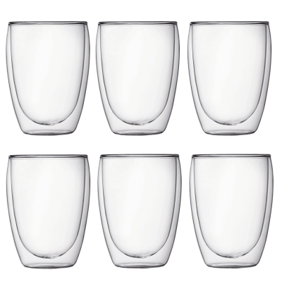 Bodum szklanki z podwójną ścianką 6 szt. Pavina 0.35 l Transparent