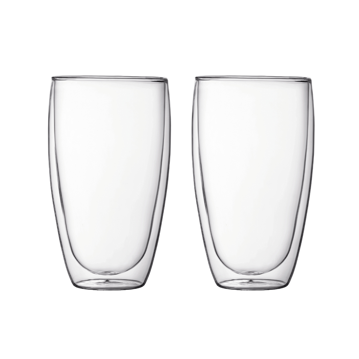Bodum szklanki z podwójną ścianką 2 szt. Pavina 0.45 l Transparent