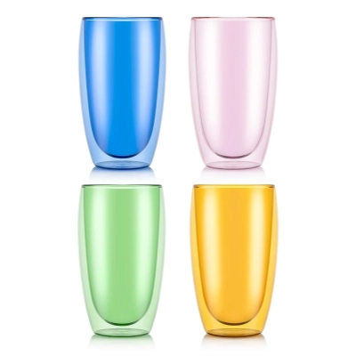 Bodum szklanki z podwójną ścianką 4 szt. MoMA Pavina 0.45L multicolor